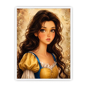 Fairytale heroine portrait in golden light