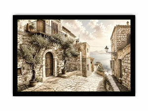 Mediterranean village by the sea