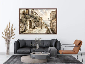Mediterranean village by the sea