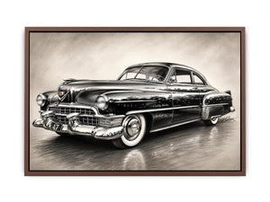 Vintage Cadillac in graphite style