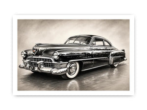 Vintage Cadillac in graphite style