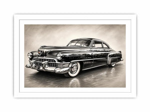 Vintage Cadillac in graphite style