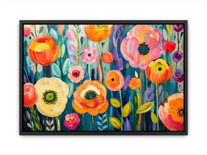 Vibrant floral meadow in full bloom