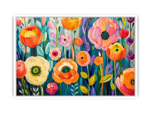 Vibrant floral meadow in full bloom