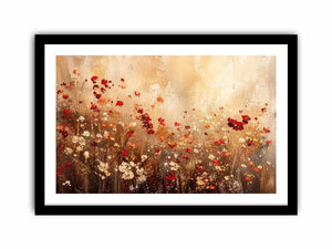 Wildflower meadow in abstract bloom