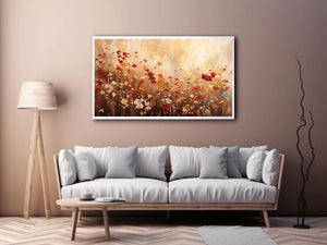 Wildflower meadow in abstract bloom