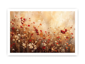Wildflower meadow in abstract bloom