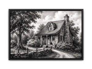 Cozy cottage in a serene countryside