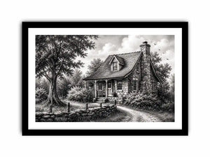 Cozy cottage in a serene countryside