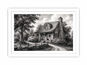 Cozy cottage in a serene countryside