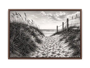 Sandy dune path to the sea
