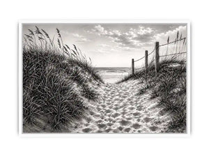 Sandy dune path to the sea