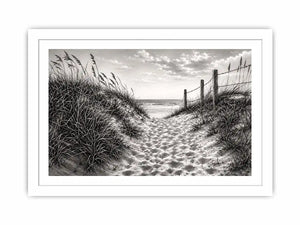Sandy dune path to the sea