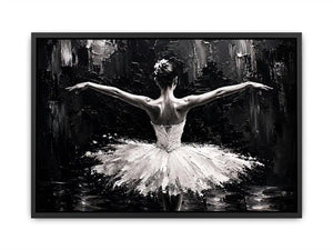 Graceful dance in monochrome light