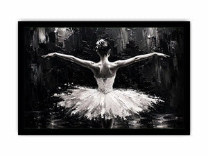 Graceful dance in monochrome light