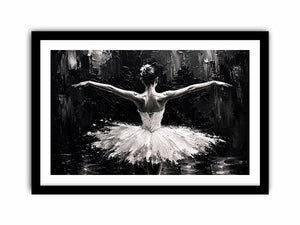 Graceful dance in monochrome light