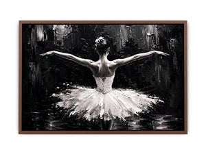 Graceful dance in monochrome light