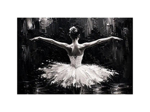 Graceful dance in monochrome light