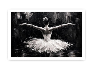 Graceful dance in monochrome light