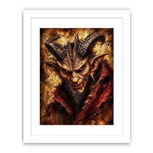 Fiery glare of the demon