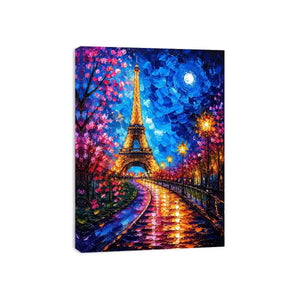A vibrant Parisian nightscape