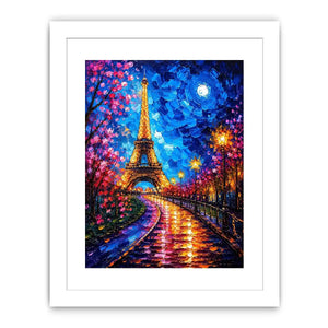A vibrant Parisian nightscape