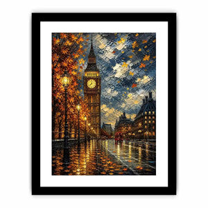 Autumn evening in London cityscape