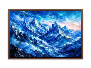 Majestic icy mountain expanse