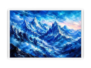 Majestic icy mountain expanse