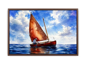 Sailing under a peaceful sky