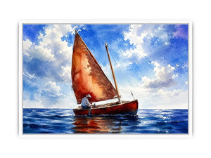 Sailing under a peaceful sky