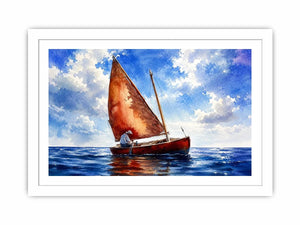 Sailing under a peaceful sky