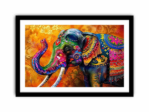 Colorful Elephant Canvas Print