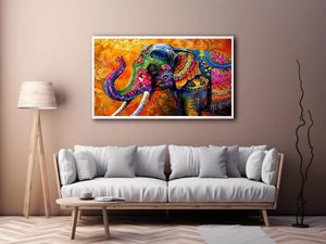 Colorful Elephant Canvas Print