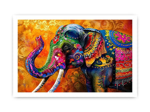 Colorful Elephant Canvas Print