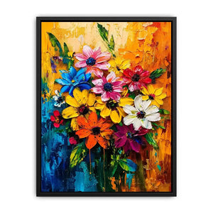 Abstract Flowers Canvas Print