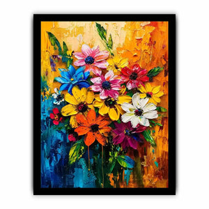 Abstract Flowers Canvas Print