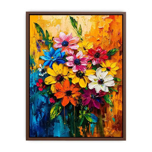 Abstract Flowers Canvas Print