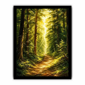 Forest Trees Path Canvas Print