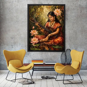 Sarasvati Devi Canvas Print