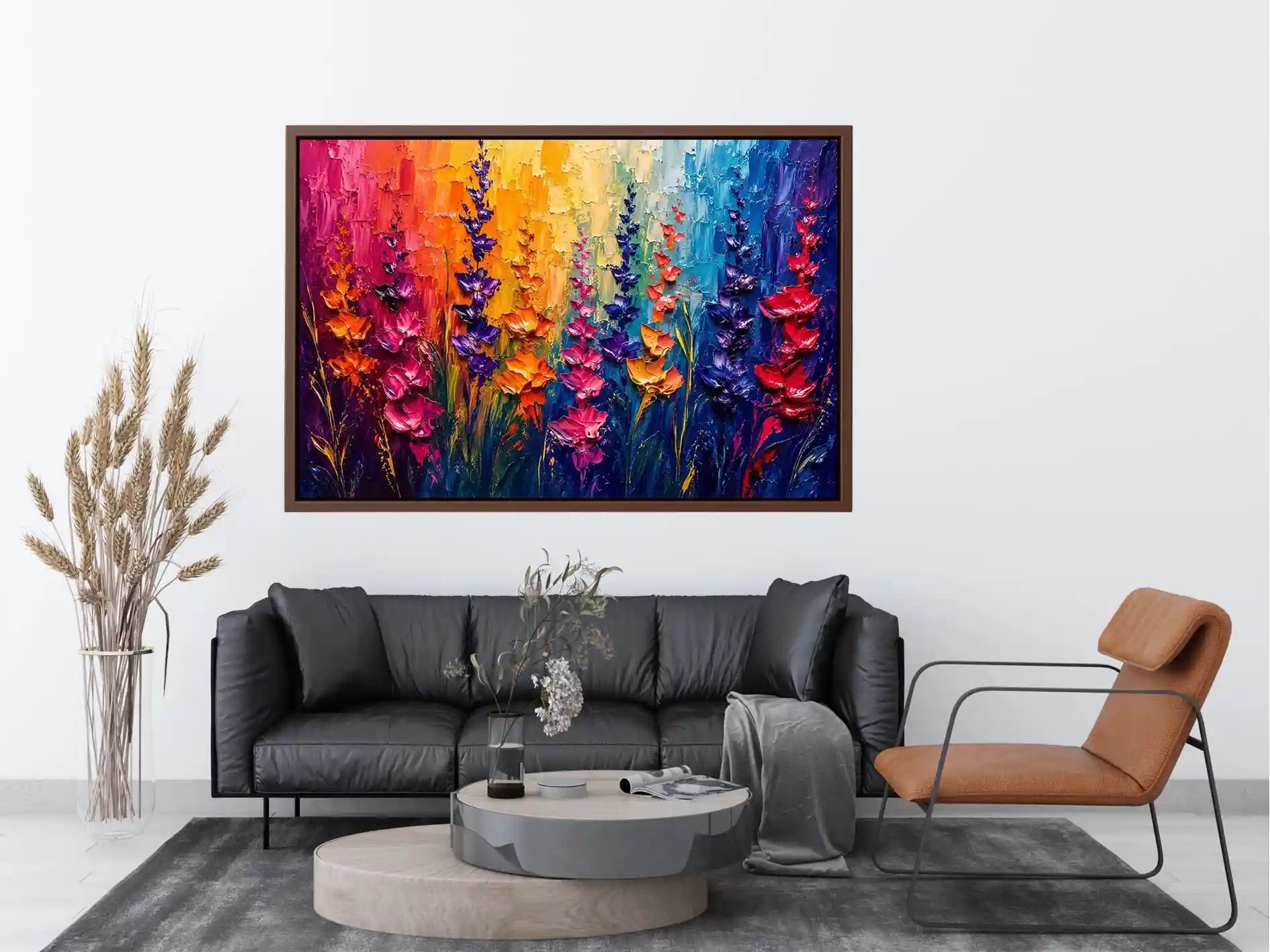 Abstract Flower Buds Canvas Print