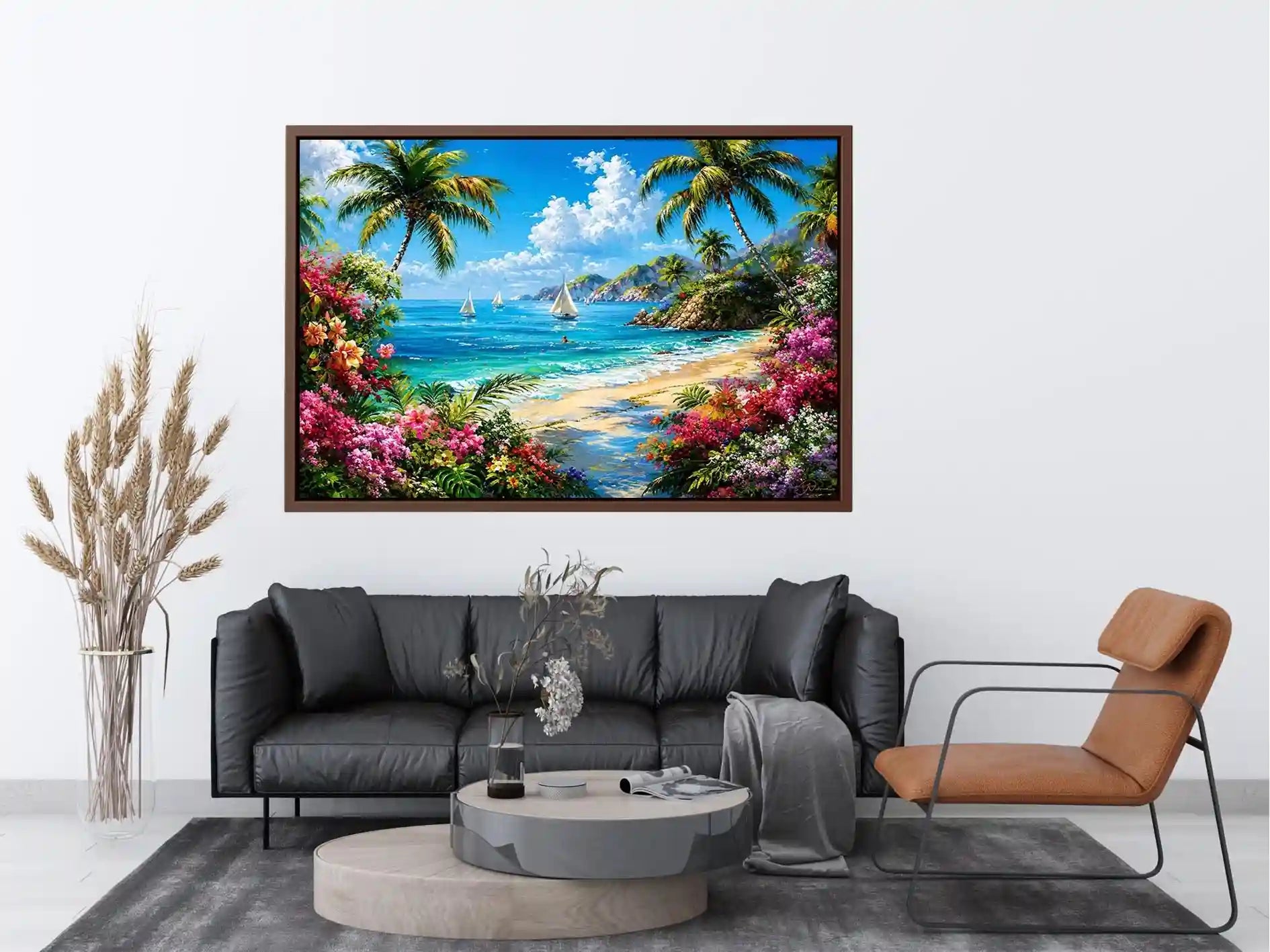 Mediterranean Beach Canvas Print