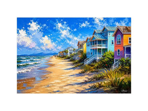 Beach Side Living Canvas Print