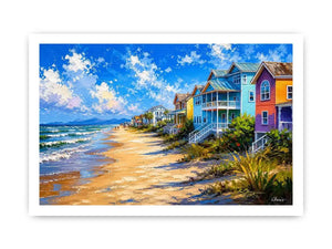 Beach Side Living Canvas Print