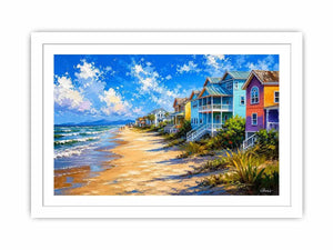 Beach Side Living Canvas Print