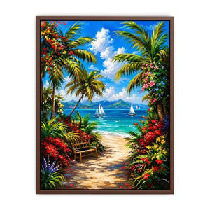 Mediterranean Beach Canvas Print