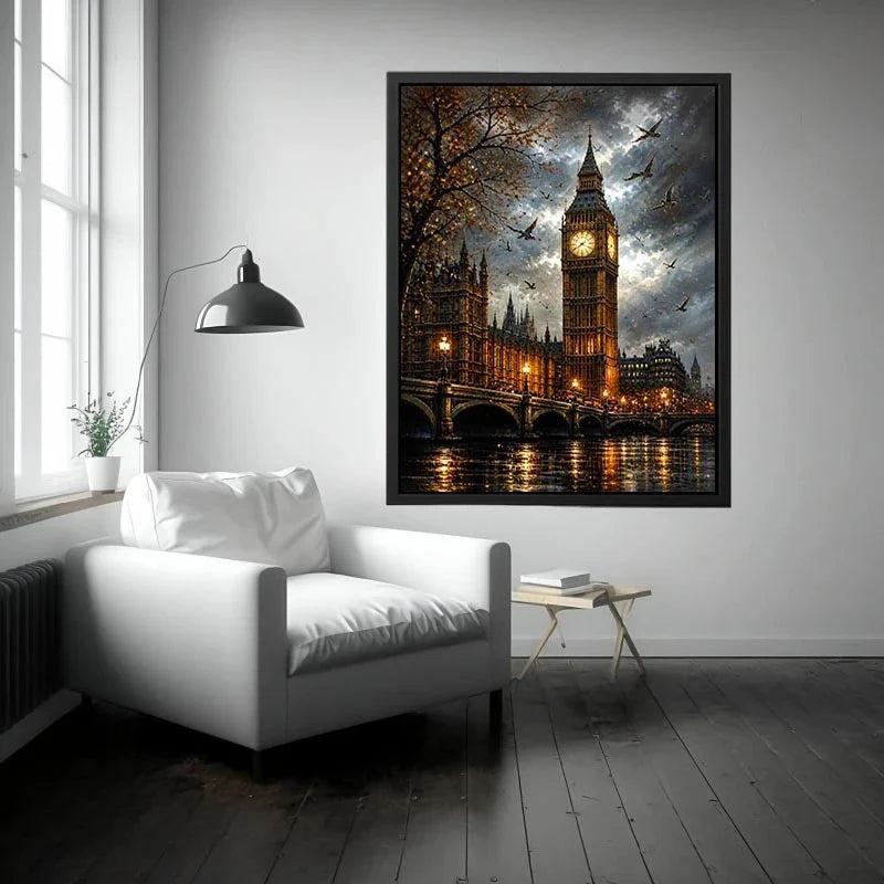 Rainy evening by Big Ben