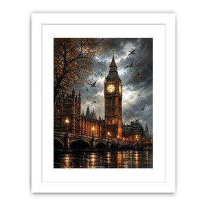 Rainy evening by Big Ben