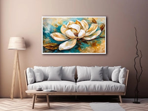 White Flower Canvas Print
