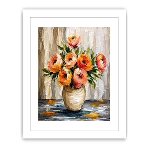 Flower & Vase Canvas Print